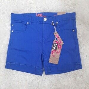 Lee Mid-Rise Blue Shorts Size 12